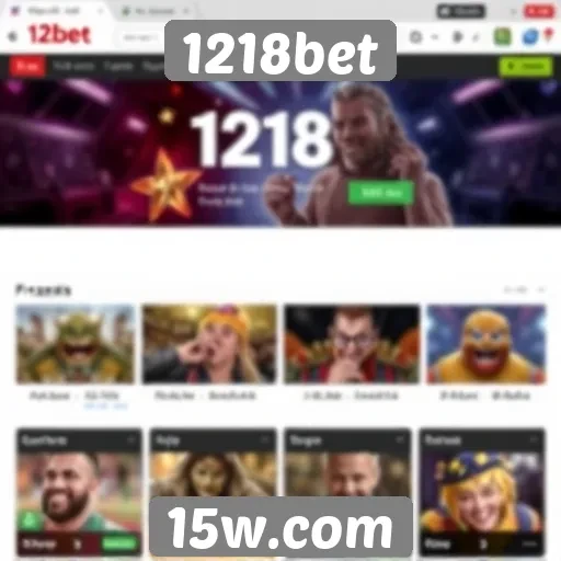 Análise da interface de usuário do site 1218bet